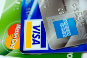 Variety of credit cards.